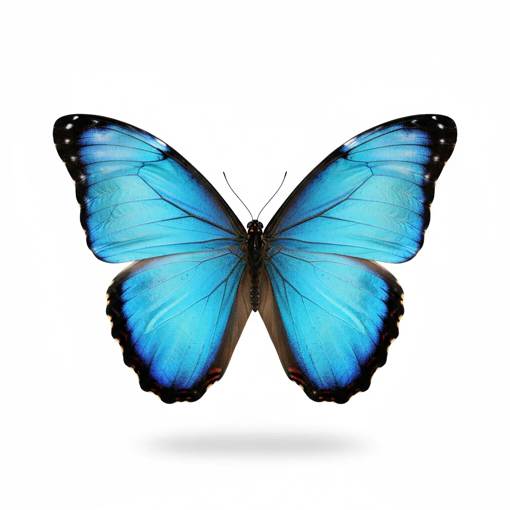 Mariposa Morpho Azul