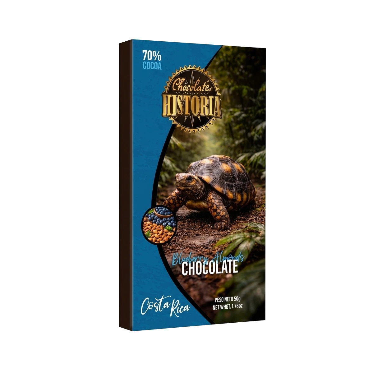 Chocolate Oscuro 70% - Arándano y Almendras