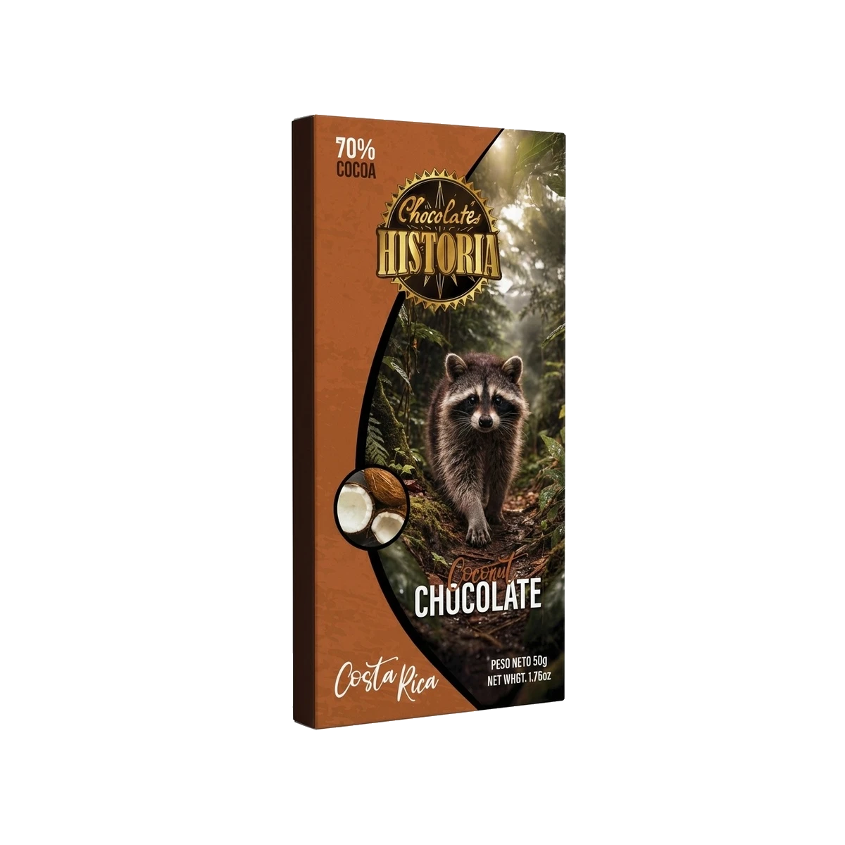 Chocolate Oscuro 70% - Coco