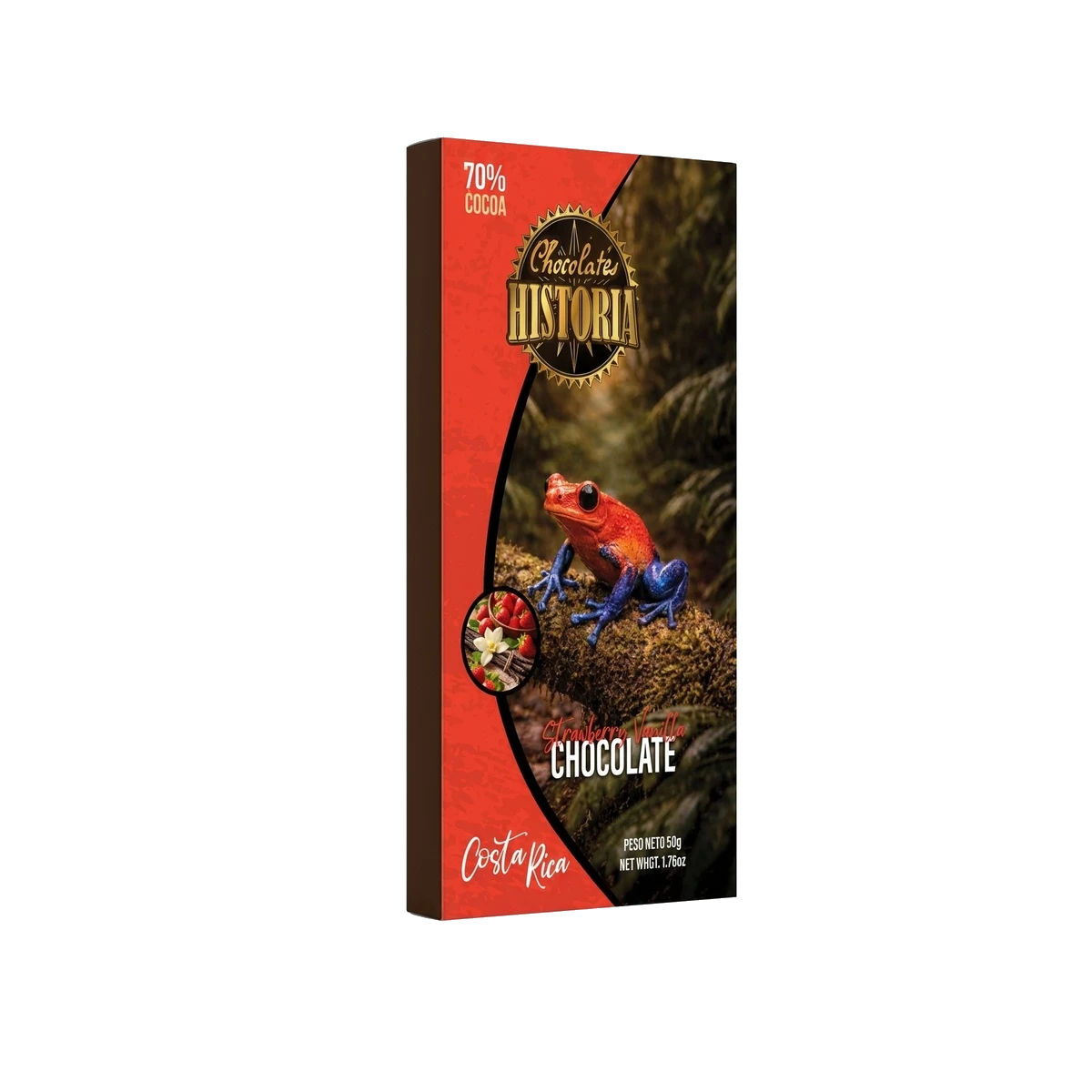 Chocolate Oscuro 70% - Fresa y Vainilla