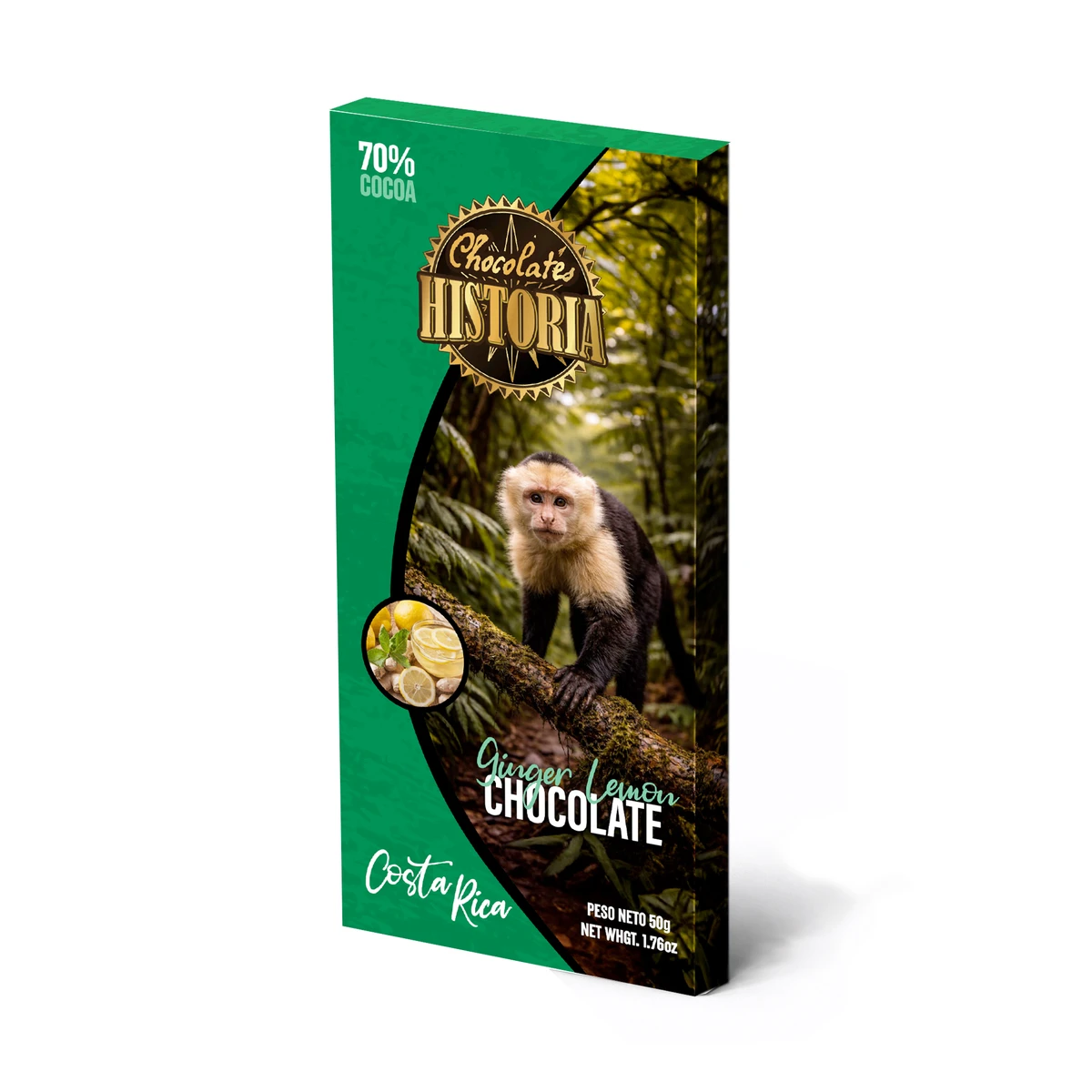Dark Chocolate 70% - Ginger & Lemon