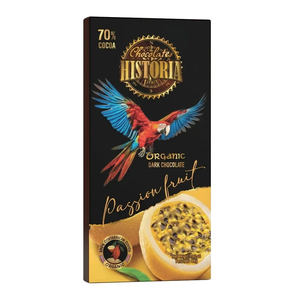 Chocolate Oscuro 70% - Maracuyá 80g