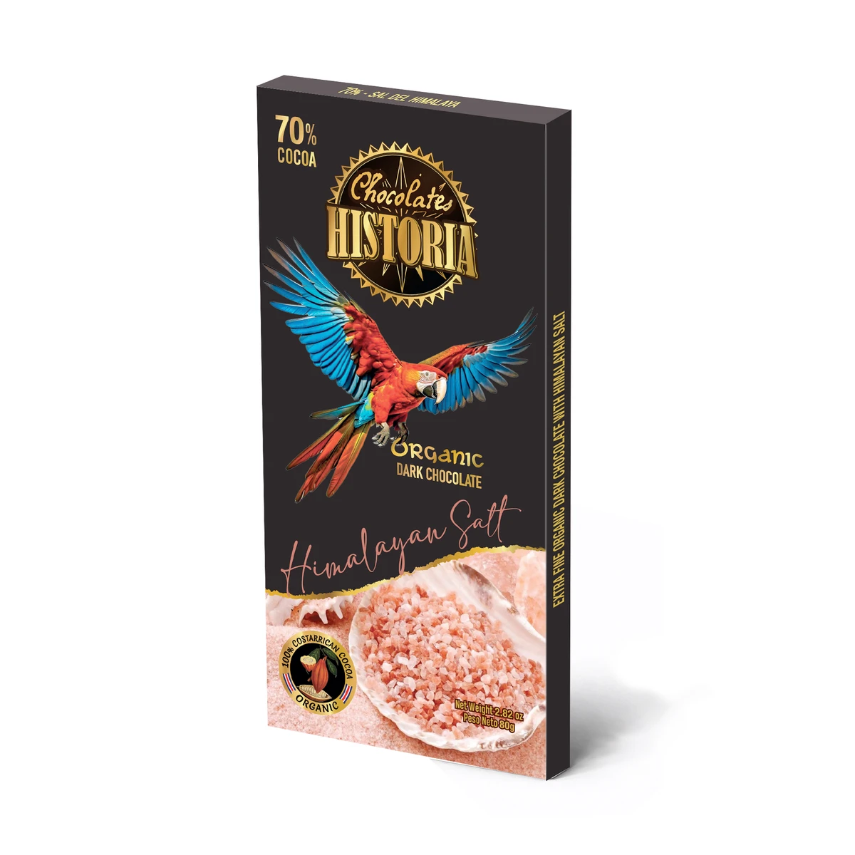 Chocolate Oscuro 70% - Sal del Himalaya 80g